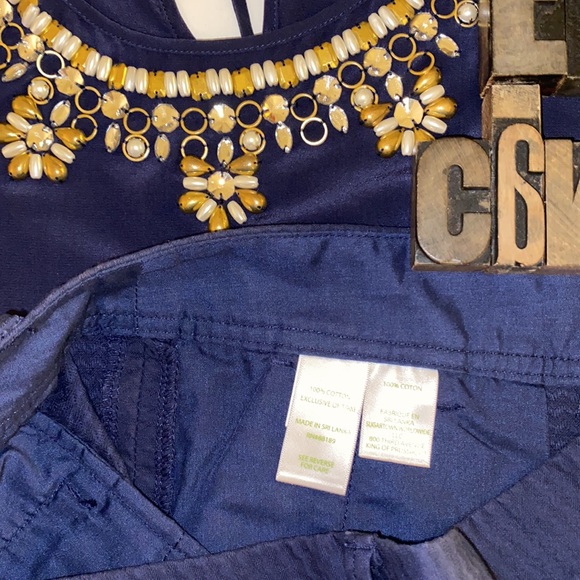 🌴LILLY PULITZER ‘The Callahan Short’ in Textured Chevron in Navy - Picture 9 of 10